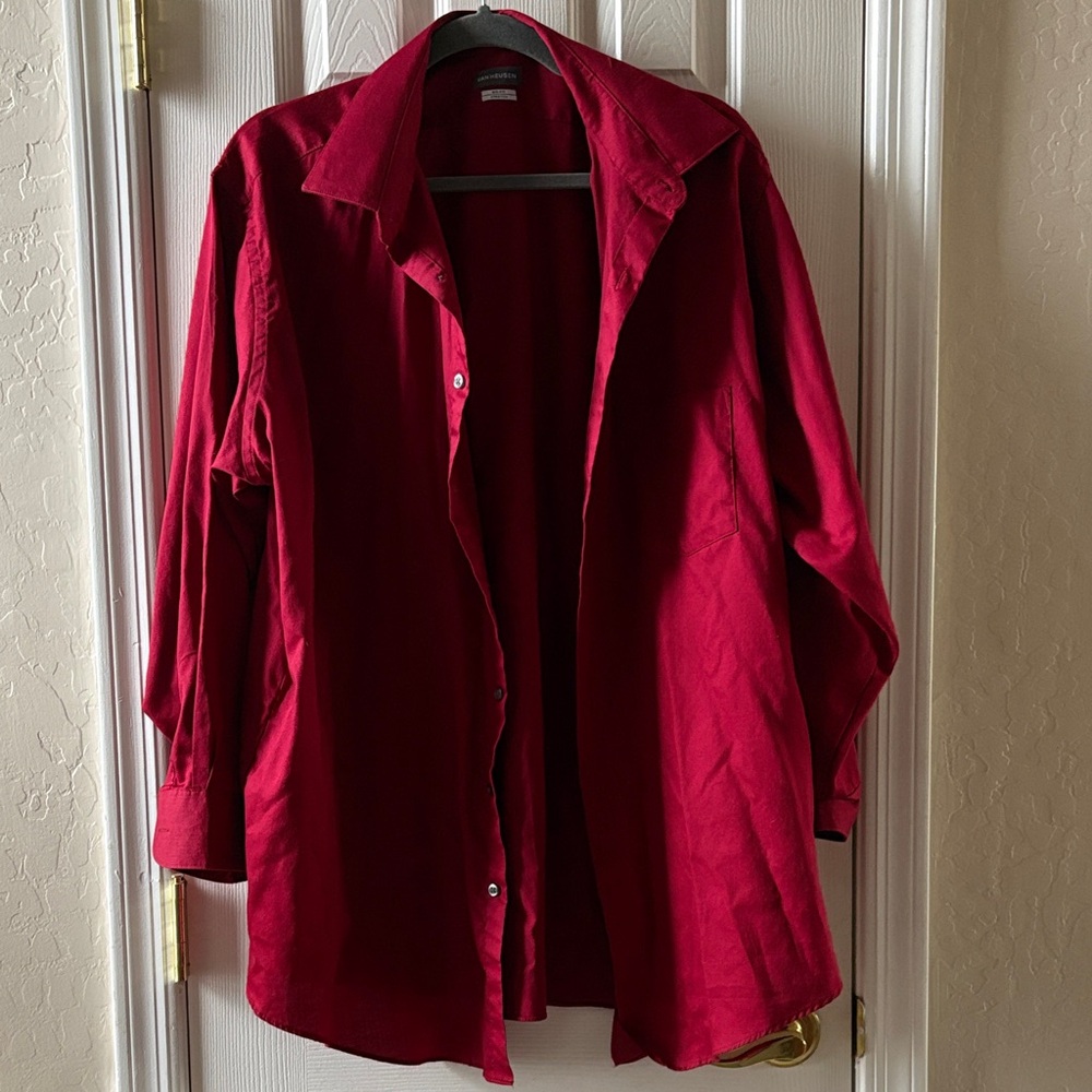 Van Heusen Red Stretch Shirt